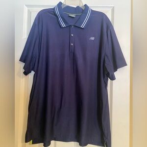 New Balance Men's Navy Polo Shirt. Size XXL